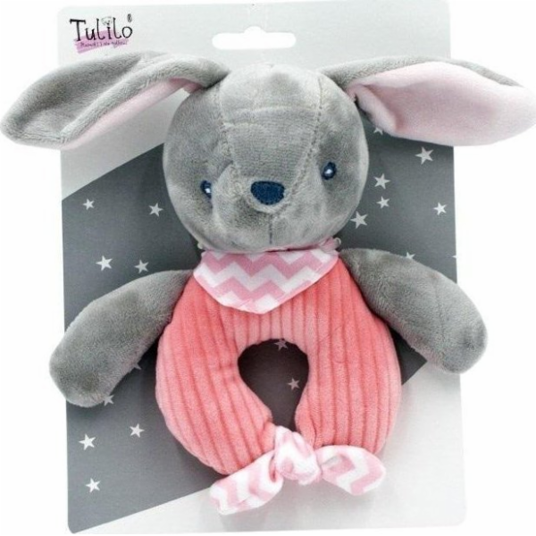 Zajíček chrastítko 15 cm