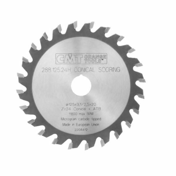 CMT Trapézová předřezávací pila na laminát 125 x 20 mm 24...