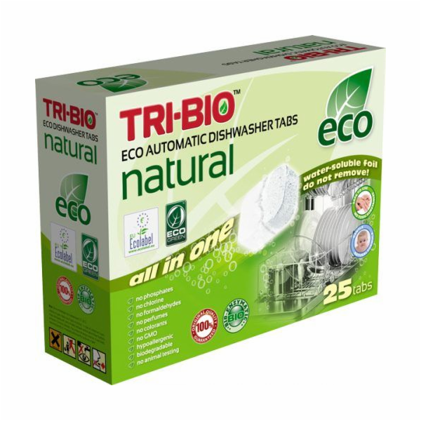 Tri-Bio Ekologické kapsle do myčky All in One 25ks. (TRB0...