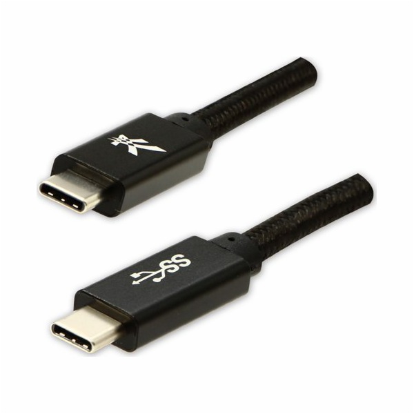 Logo kabelu USB USB-C - USB-C 2 m Černá