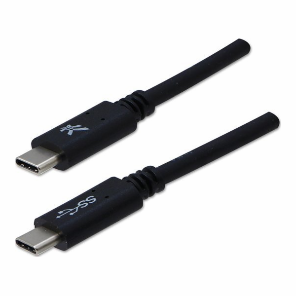 Logo kabelu USB USB-C - USB-C 1 m Černá