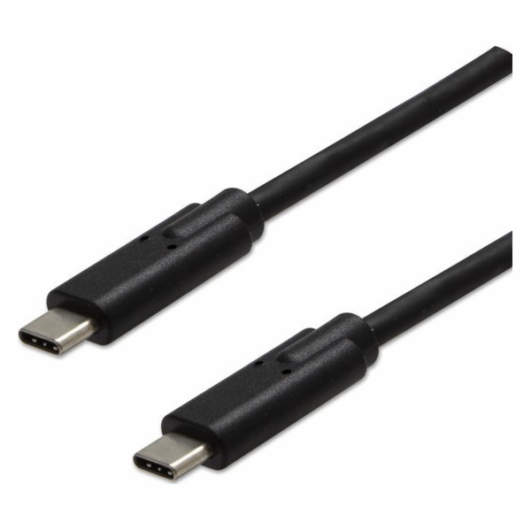 Neutrální USB kabel USB-C - USB-C 1 m černý