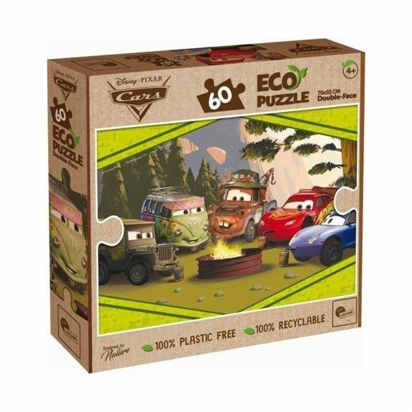 Lisciani LISCIANI DISNEY PUZZLE EKO OBOUSTRANNÉ AUTA 60 EL.