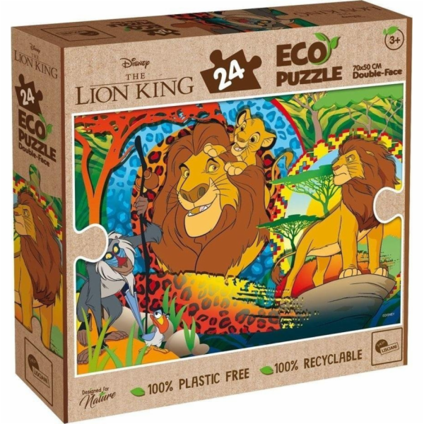 Lisciani LISCIANI DISNEY PUZZLE EKO OBOUSTRANNÉ LVÍ KRÁL ...