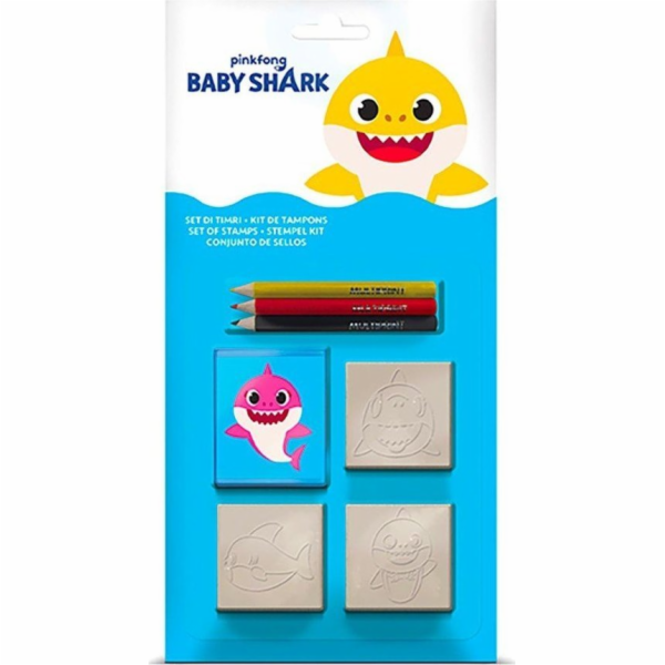 Multiprint MULTIPRINT BABY SHARK STAMPS BLISTER 3 KS