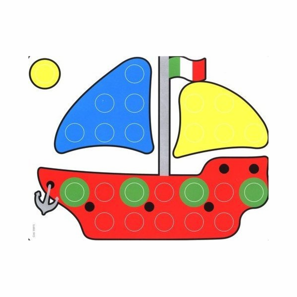 Quercetti MOZAIKOVÉ ŠABLONY FANTACOLOR JUNIOR - SADA MATE...
