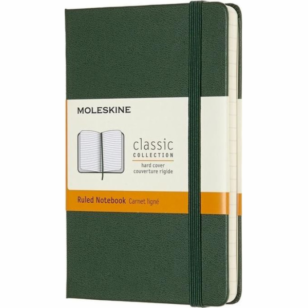 Moleskine Notes Classic 9x14 ks. čáry - myrtově zelená