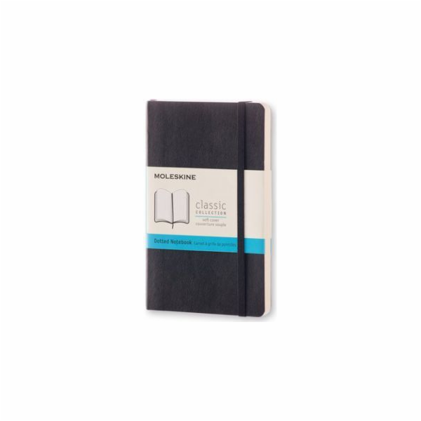 Stránky Moleskine Notes P s tečkami, černé