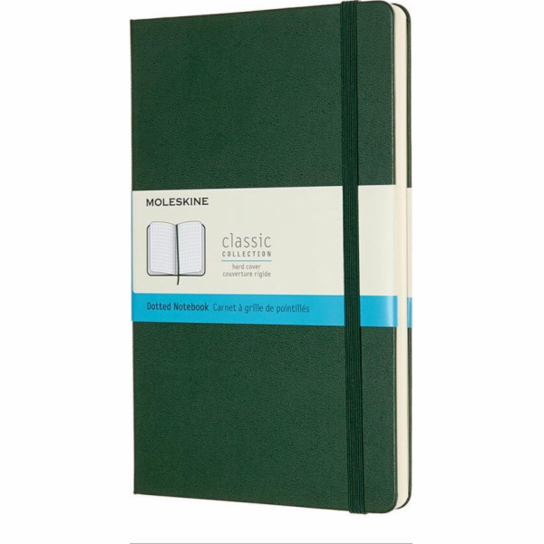 Moleskine Notes Classic L 13x21 tvrdé myrtově zelené tečky