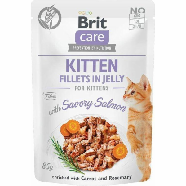 Brit CARE KOT sáček FJ KITTEN SAVORY LOSOS /24 85g