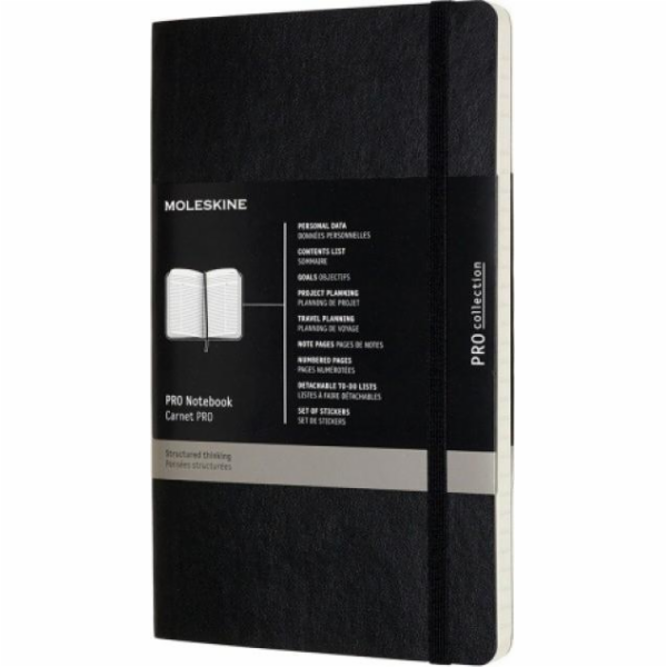 Moleskine Notes MOLESKINE PROFESSIONAL L (13x21 cm), měkk...