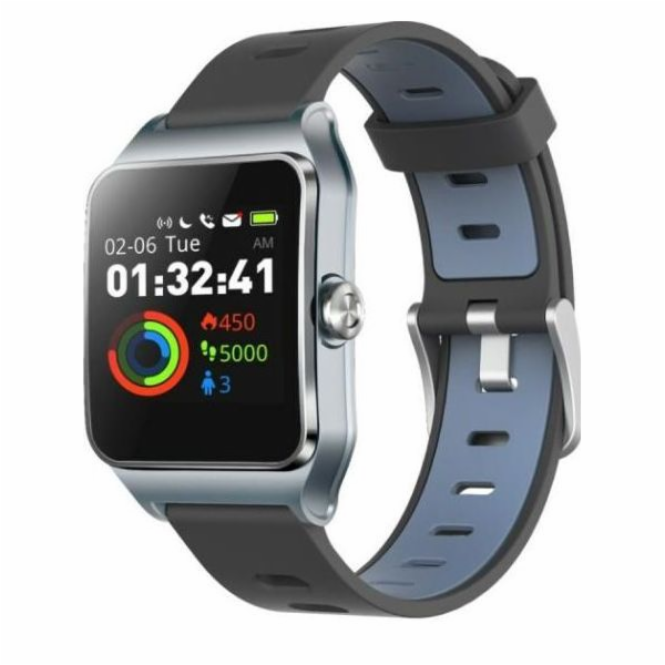 Smartwatch Umax U-Band P1 PRO Czarno-niebieski (UB523)