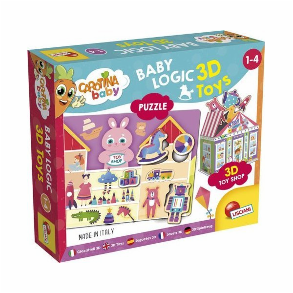 Carotina Baby Logic 3D hračky Puzzle Puzzle 92543 lisciani