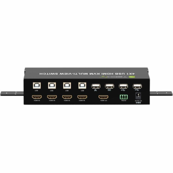 Techly Switch Techly HDMI/USB KVM Switch 4x1 MultiViewer ...