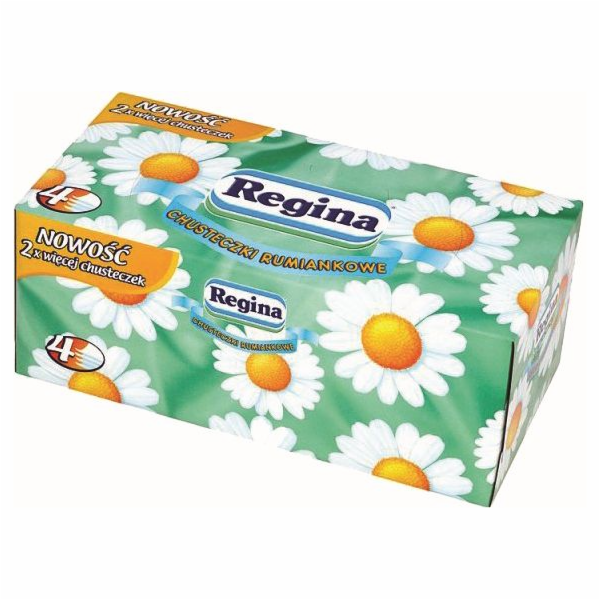Kapesníky Regina 4-vrstvé 20x21cm 96 ks heřmánek