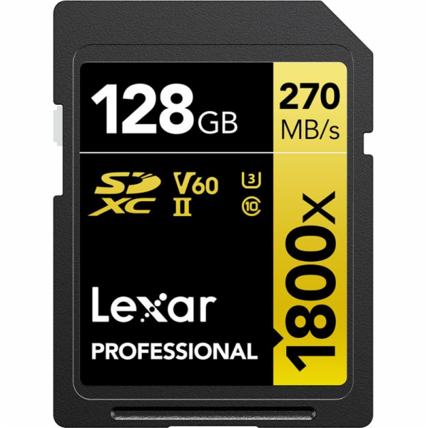 Karta Lexar Professional 1800x SDXC 128 GB Class 10 UHS-I...