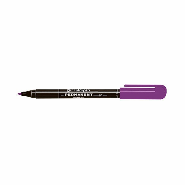 Značkovač Centropen Purpurový permanentní kulatý hrot 1,0...