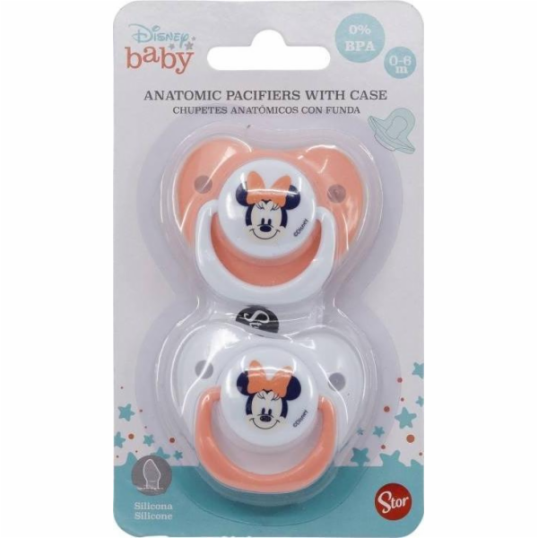Minnie Mouse Minnie Mouse - Anatomický dudlík 2 ks 0-6m (...