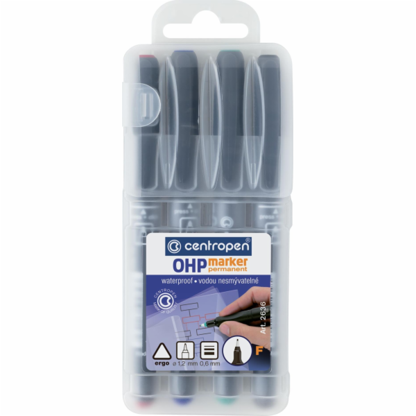Centropen FOLIOPIS CENTROPEN OHP 2638 B 1-3MM 4 KOLORY