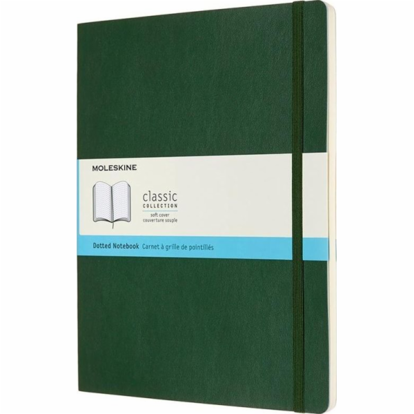 Zápisník Moleskine 19x25 myrtově zelených teček