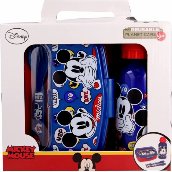 Mickey Mouse Mickey Mouse - sada Lunchbox, 400ml láhev na...