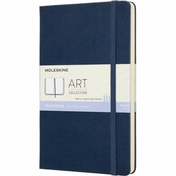 Moleskine MOLESKINE L skicák (13x21cm), safírově modrá, p...