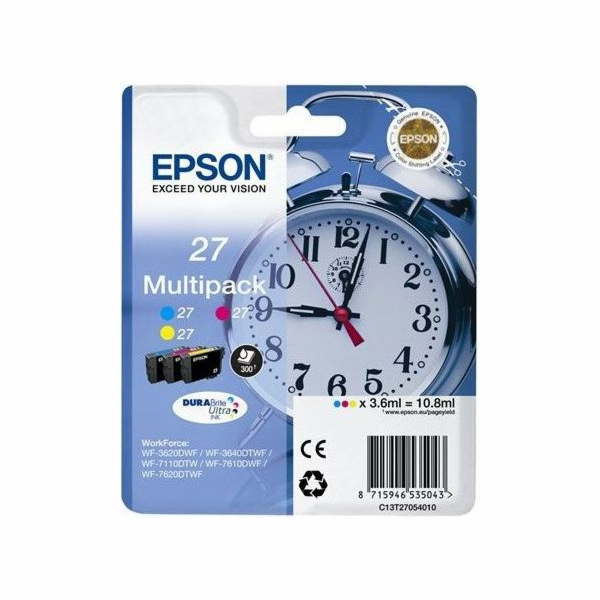 Inkoust Epson T2715 / C13T27154010 (azurový, purpurový, ž...