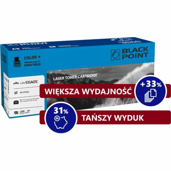 Toner Black Point LCBPH531ACFC azurová (CF531A)