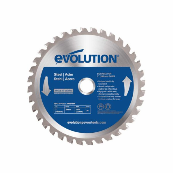 Evolution TCT Widia pila pro řezání oceli 180 mm 36z (EVO...