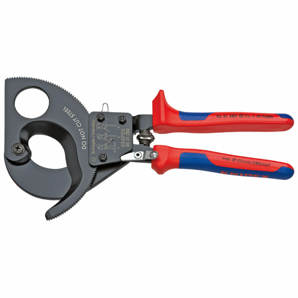 Knipex ráčnový nůž na kabely 280 mm (9531280)
