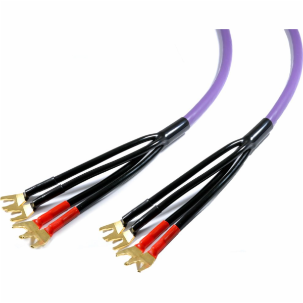 Kabel Melodika Vidlice - Vidlice 1,5m fialová