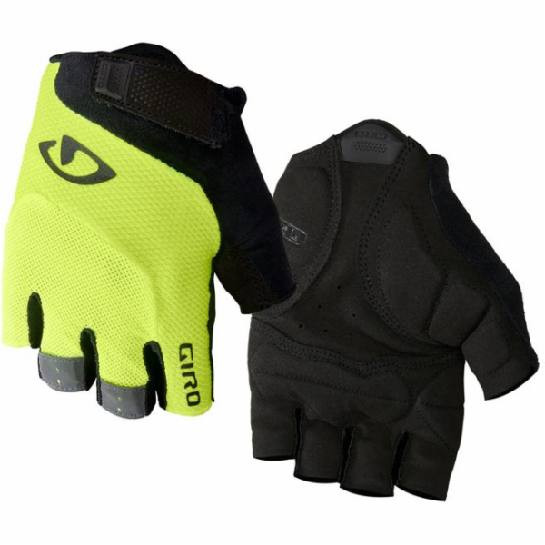 GIRO Cyklistické rukavice Bravo Gel černo-zelené XXL (GR-...
