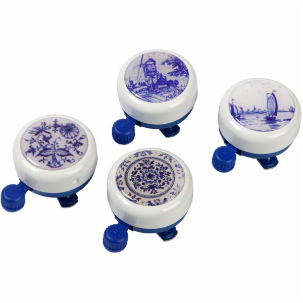 WIDEK Bicycle Bell WHITE COLLECTION DELFT BLUE mix barev ...