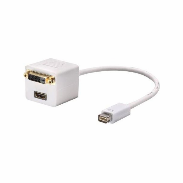 Lindy AV adaptér DVI Mini - DVI-D - HDMI bílý (41003)