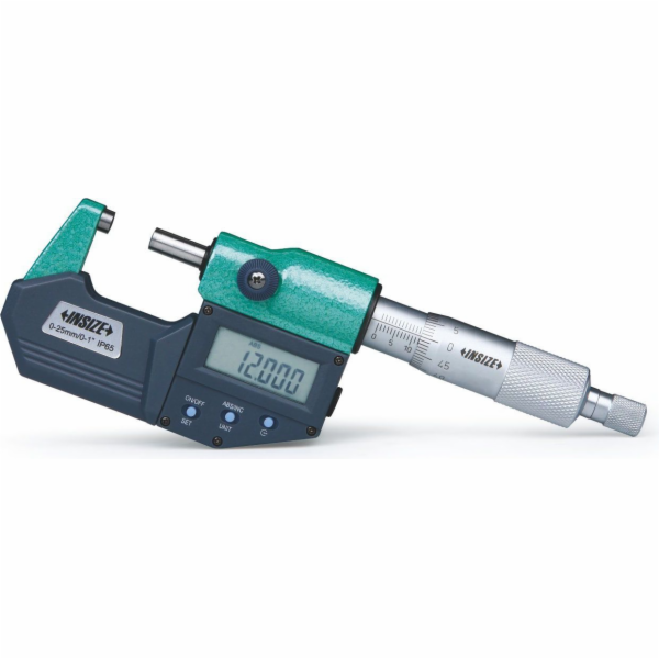 Digitální mikrometr velikosti 0-25 IP65 /CERT (3101-25A)