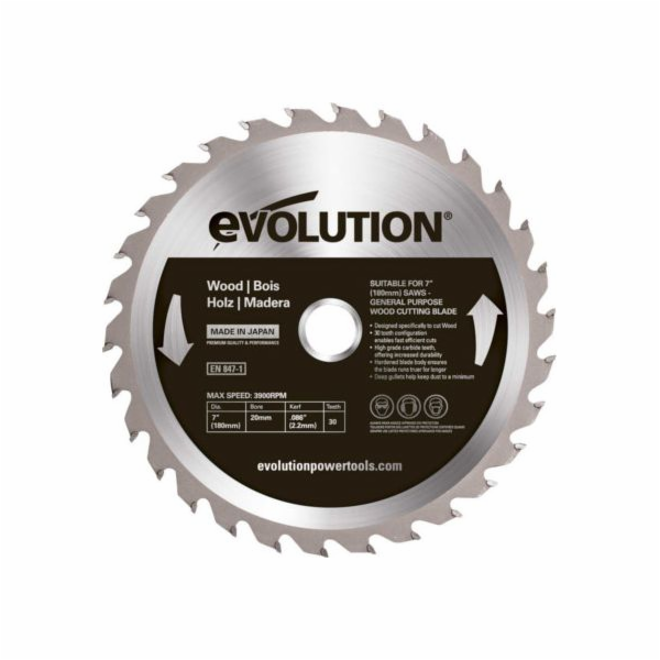 Evolution TCT pilový kotouč na řezání dřeva Evolution 180...