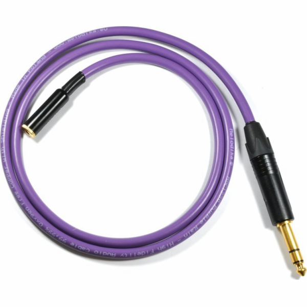 Kabel Melodika Jack 3,5mm - Jack 6,3mm 7m fialový