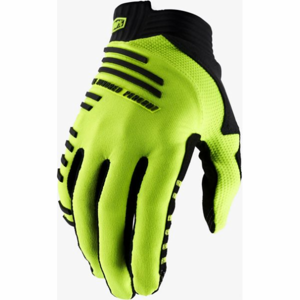 100% Rukavice 100% R-CORE Rukavice fluo žlutá vel. S (dél...