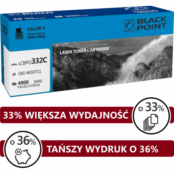 Toner Black Point LCBPOC332C azurový (46508711)