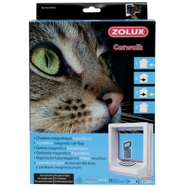 Dvířka Zolux Cat pro dřevěné dveře s magnetickým zavírání...