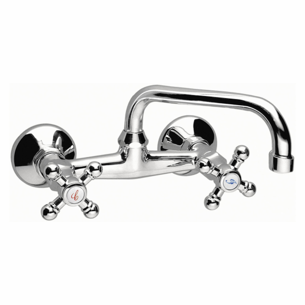 Ferro Retro umyvadlová baterie nástěnná chrom (XR3)