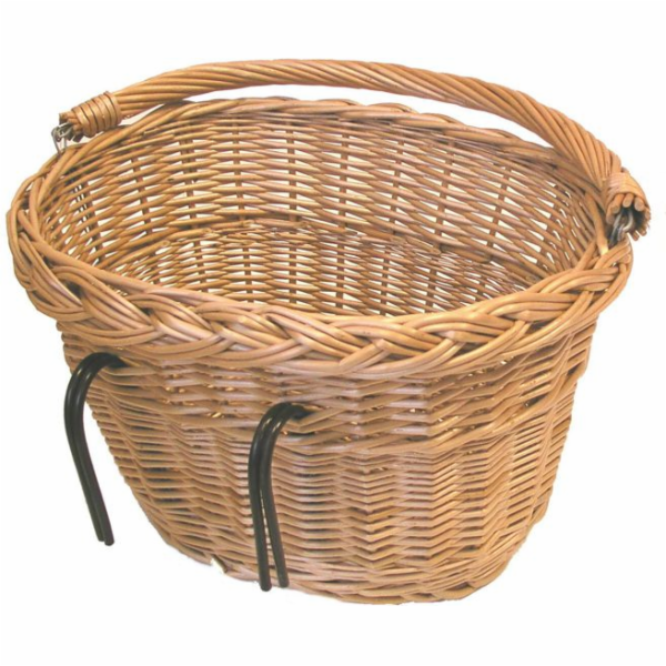 BASIL Košík na řídítka DENVER Hák Mount Wicker Lakovaný p...