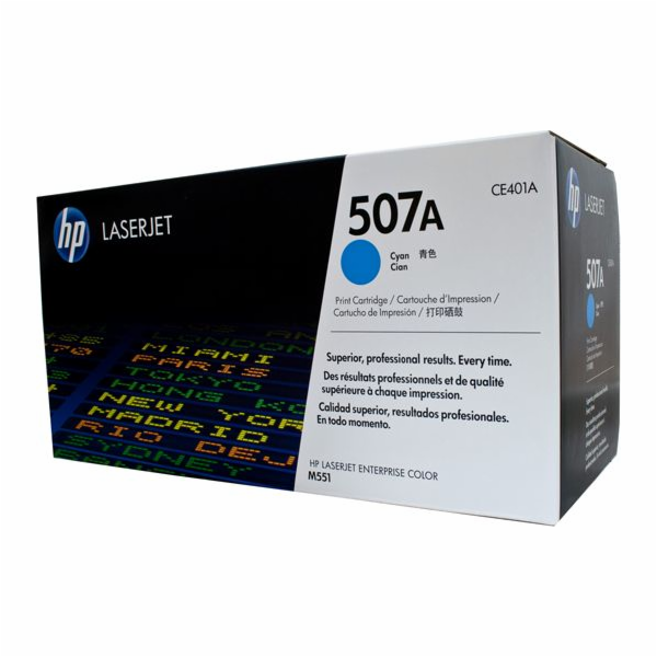 Tonerová kazeta HP CE401A č. 507A (azurová)