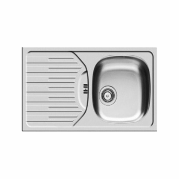 Pyramis&nbsp;Fork&nbsp;1-miskový&nbsp;dřez&nbsp;s&nbsp;odkapávačem&nbsp;78&nbsp;x&nbsp;43,5&nbsp;cm&nbsp;oc...