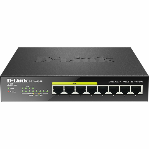 Přepínač D-Link DGS-1008p