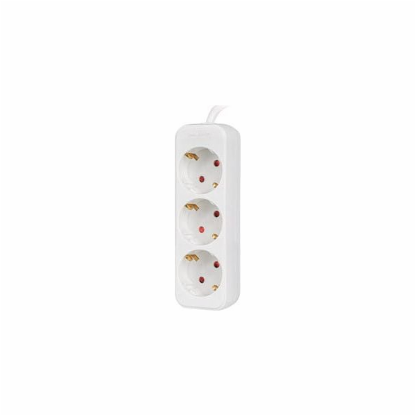 LANBERG Power strip 3x Shuko 1.5m white