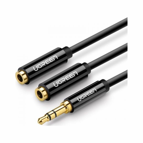 Ugreen Jack 3,5 mm – Jack 3,5 mm x 2 černý (20816)