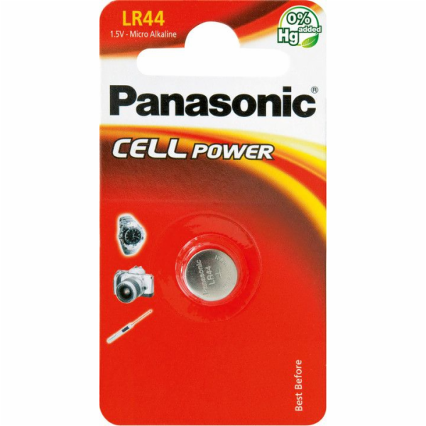 Panasonic Battery Cell Power LR44 1ks.