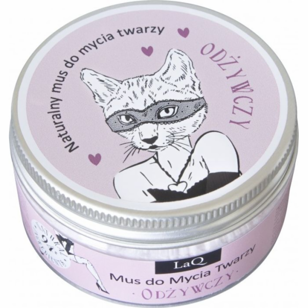 LaQ Natural Mousse na mytí obličeje Vyživující kočka 100 ml