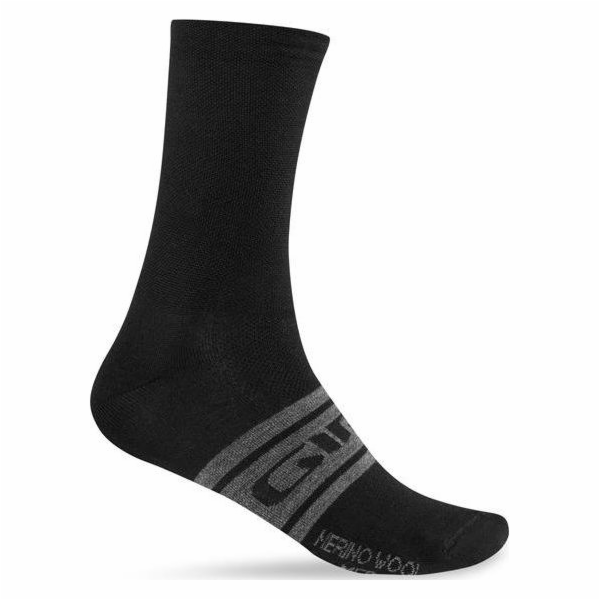 GIRO Ponožky GIRO SEZÓNNÍ MERINO VLNA černé uhlí vel. L (...